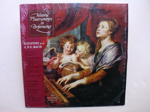 ＊【LP】JAMES BONN、DAVID HART／HISTORIC INSTRUMENTS IN PERFORMANCE GIUSTINI AND C.P.E.BACH（P105）（輸入盤）シュリンク付