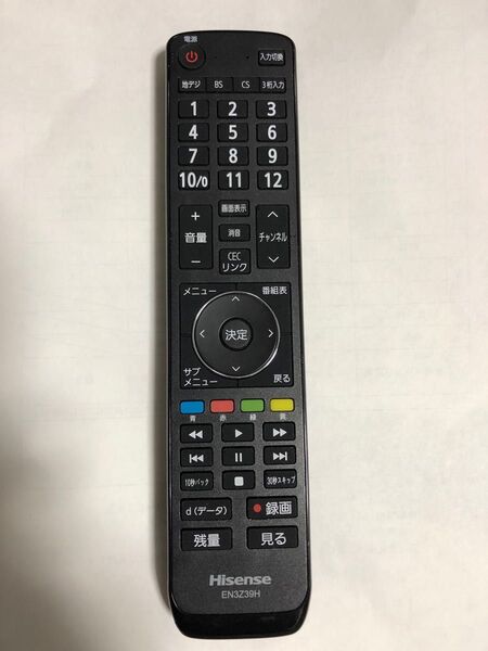 Hisenseテレビ用リモコン EN3Z39H