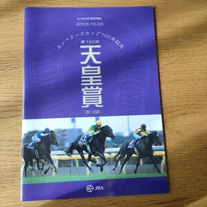 第132回 天皇賞 秋 2005年 レーシングプログラム JRA イクイノックス