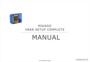 【モノクロ/送料無料】Mikado VBAR SETUP COMPLETE MANUAL V BAR KBAR K BAR 3軸ジャイロ フライバーレス T-REX GOBLIN ミカド SAB