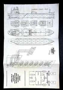  ship drawing Tanker[FULGUR] number general placement map piping electric system machine . map 