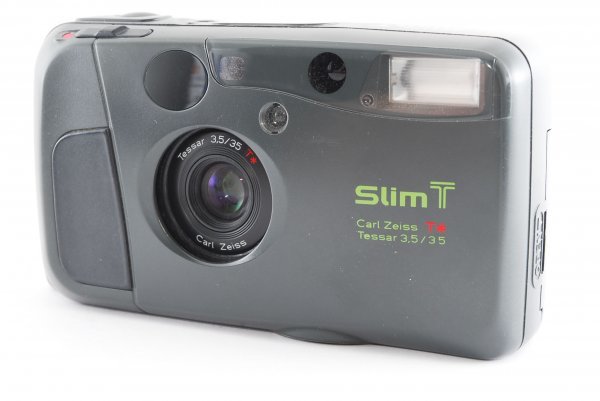 493】美品 KYOCERA 京セラ Slim T スリム コンパクトフィルムカメラ