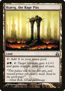 MTG ■土地/英語版■ 《怒りの穴蔵、スカルグ/Skarrg, the Rage Pits》★FOIL★ ギルドパクト GPT