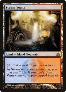 MTG ■土地/英語版■ 《蒸気孔/Steam Vents》ギルドパクト GPT