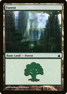 MTG ■土地/英語版■ 《森/Forest》★FOIL★ ラヴニカ：ギルドの都 RAV