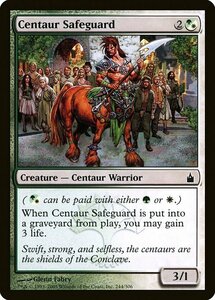 MTG ■金/英語版■ 《ケンタウルスの護衛兵/Centaur Safeguard》ラヴニカ：ギルドの都 RAV