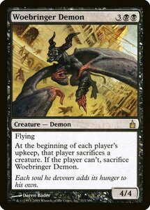 MTG ■黒/英語版■ 《悲哀をもたらす悪魔/Woebringer Demon》ラヴニカ：ギルドの都 RAV