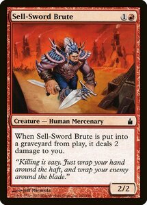 MTG ■赤/英語版■ 《売剣の粗暴者/Sell-Sword Brute》ラヴニカ：ギルドの都 RAV