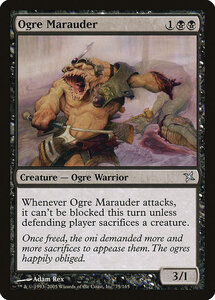 MTG ■黒/英語版■ 《大峨の匪賊/Ogre Marauder》神河謀叛 BOK