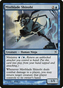 MTG ■青/英語版■ 《霧刃の忍び/Mistblade Shinobi》神河謀叛 BOK