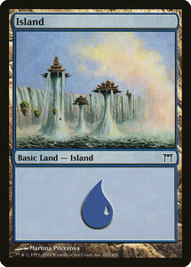 MTG ■土地/英語版■ 《島/Island》神河物語 CHK