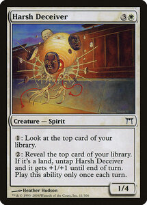 MTG ■白/英語版■ 《過酷な詐欺師/Harsh Deceiver》★FOIL★ 神河物語 CHK