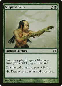 MTG ■緑/英語版■ 《蛇の皮/Serpent Skin》神河物語 CHK