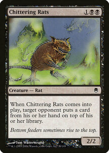 MTG ■黒/英語版■ 《騒がしいネズミ/Chittering Rats》ダークスティール DST