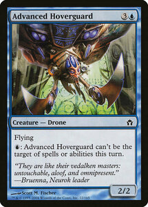 MTG ■青/英語版■ 《上位の空護り/Advanced Hoverguard》★FOIL★ フィフスドーン 5DN