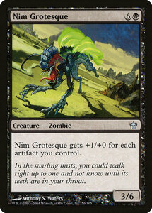 MTG ■黒/英語版■ 《屍賊の怪魔/Nim Grotesque》★FOIL★ フィフスドーン 5DN