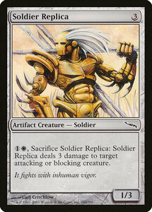 MTG ■無/英語版■ 《兵士の模造品/Soldier Replica》★FOIL★ ミラディン MRD