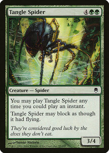 MTG ■緑/英語版■ 《絡み森の蜘蛛/Tangle Spider》★FOIL★ ダークスティール DST