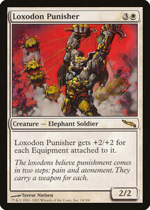 MTG ■白/英語版■ 《ロクソドンの懲罰者/Loxodon Punisher》ミラディン MRD