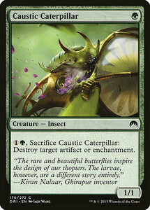 MTG ■緑/英語版■ 《苛性イモムシ/Caustic Caterpillar》マジックオリジン ORI