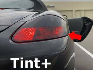 Tint+ flushing - repeated use OK Boxster 987 previous term tail lamp smoke film Porsche 