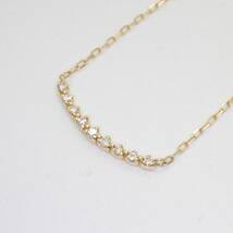 ◆◇【超美品】agete アガット ダイヤモンド ネックレス K18YG/D0.05ct◇◆_画像3