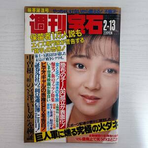 【雑誌】週刊宝石 1987年2月13日 不倫ヌード 光文社