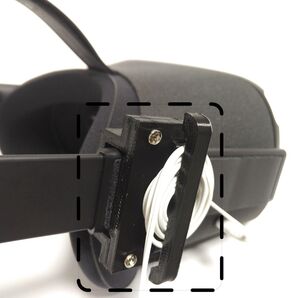 Oculus Quest用 イヤホンケーブルホルダー