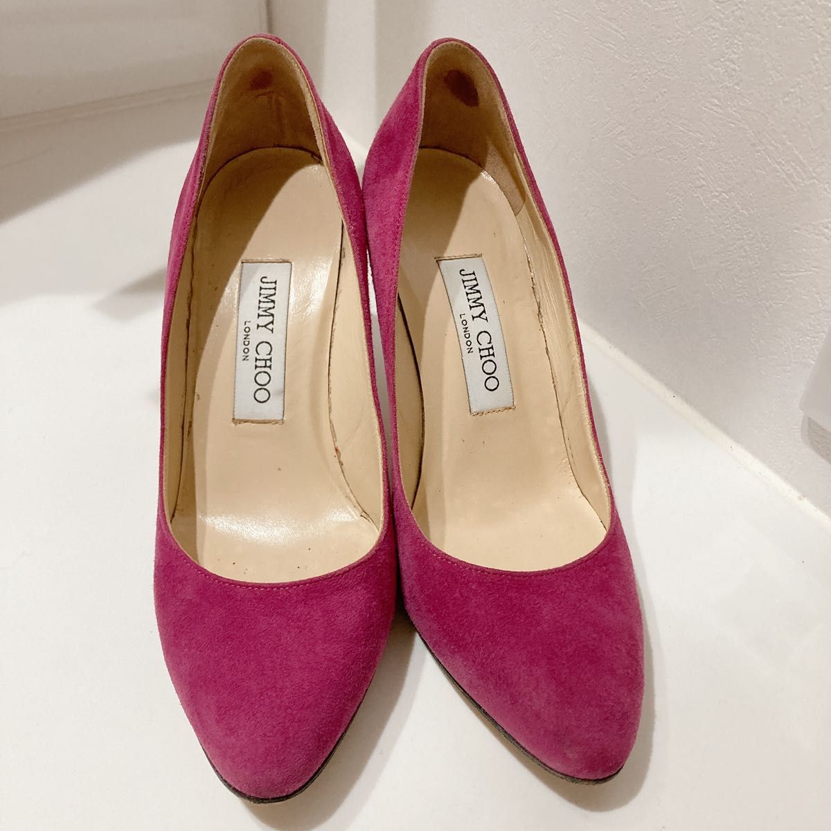 JIMMY CHOO パンプス レザー 紫 配送 - ideup.com.br