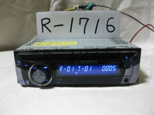 R-1716　Carrozzeria　カロッツェリア　DEH-P540　MP3　フロント USB AUX　1Dサイズ　CDデッキ　補償付