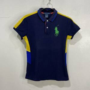 ☆送料無料☆Ralphlauren☆ビッグポニー☆ポロシャツ☆マルチカラー☆レディースS☆A23☆