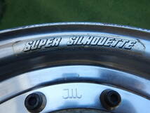 ★SUPER SILHOUETTE 2ピース★13×6JJ OFF：+15 PCD：114.3-4H ハブ径:70mm 傷、錆、汚れ、塗装がれあり 2本 _画像5