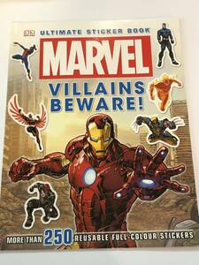 即決　洋書　Marvel Villains Beware Ultimate Sticker Book　マーベルアルティメットステッカーブック
