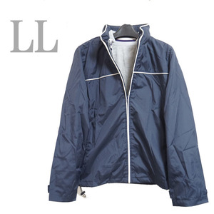 ●新品/インナー付/ブルゾン/LL/ネイビー系/レディース●f9263