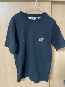 ベンデイビス BEN DAVIS Tシャツ Uネック 黒 M 綿100