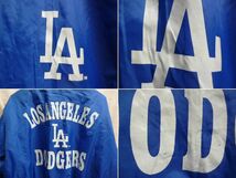 ロサンゼルスドジャース　スタジャン　Mサイズ　genuine merchandise　MLB　DODGERS　ナイロンブルゾン　古着　90s　　_画像10