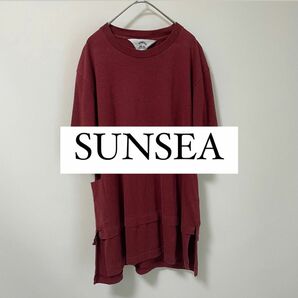 ”SUNSEA”サンシー デザインTシャツ 