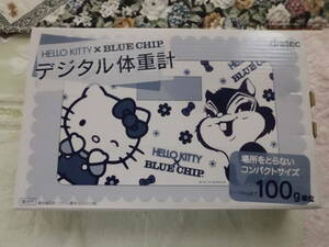 176■■　　新品　（サンリオ）HELL KITTY＆BLUE CHIP(デジタル体重計）（送料無料）■■