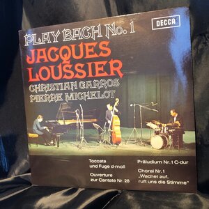 Jacques Loussier / Christian Garros / Pierre Michelot / Play Bach No.1 LP Decca