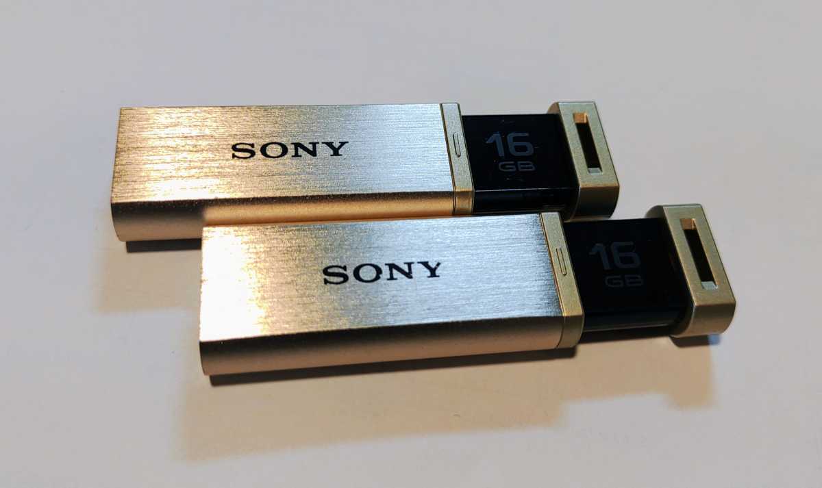 未使用 USM16GQX N 2個セット SONY ノックスライド方式 USBメモリー