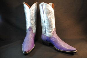  new goods custom boots exhibitior itself. design ., American . manufacture was done thing purple ring Lizard one sheets leather silver color leather tube height 33cm heel height 4cm