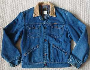 ラングラー wrangler ホースマークタグ 米国製 ブランケット size38 アメカジ アメリカ製 MADE IN USA Mくらい 86～90年代 馬タグ Gジャン