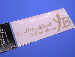 ヤマガ ブランクス YAMAGA BLANKS ＹＢ 金 転写 ステッカー 台紙181×76mm ヘア ライン調 シール