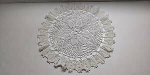 Art hand Auction Table centerpiece, handmade lace, white unused [free shipping] Mother's sewing box 00200418, Handmade items, interior, miscellaneous goods, others