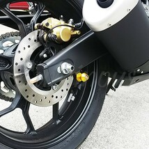 バンディット1200 GSF1200 GSF1250 GSX1300BK B-KING 汎用 V字型 レーシングスタンド スタンドフックボルト スイングアーム M8 8mm 金_画像8