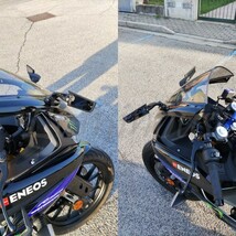 ロゴ入り アルミ素材 ウイングミラー カウルミラー スリムミラー GSX-R600 GSX-R750 GSX-R1000 GSX-R1100 GSX1300R 隼 汎用_画像2