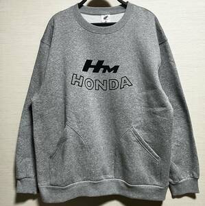 GU( GU ) - sweat pull over Honda Honda grey XL size Honda technical research institute industry Wing sweatshirt ( tag attaching unused goods popular complete sale goods )