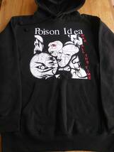 POISON IDEA スウェット パーカー war all the time 黒L / bad brains black flag minor threat 7seconds negative approach germs_画像1