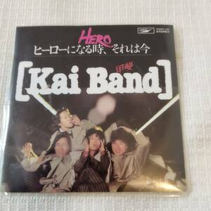 8㎝CD Kai Band (甲斐よしひろ）　ヒーローになる時、それは今　/からくり　★未使用　未開封