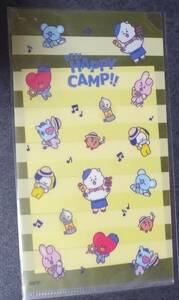 非売品　「一番くじ　ＢＴ21 happy camp!!　購入特典オリジナルミニクリアファイル2」ｗ210×ｈ120 